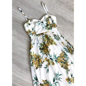 Eva Mendes For New York & Company Floral Maxi Dress Size 2